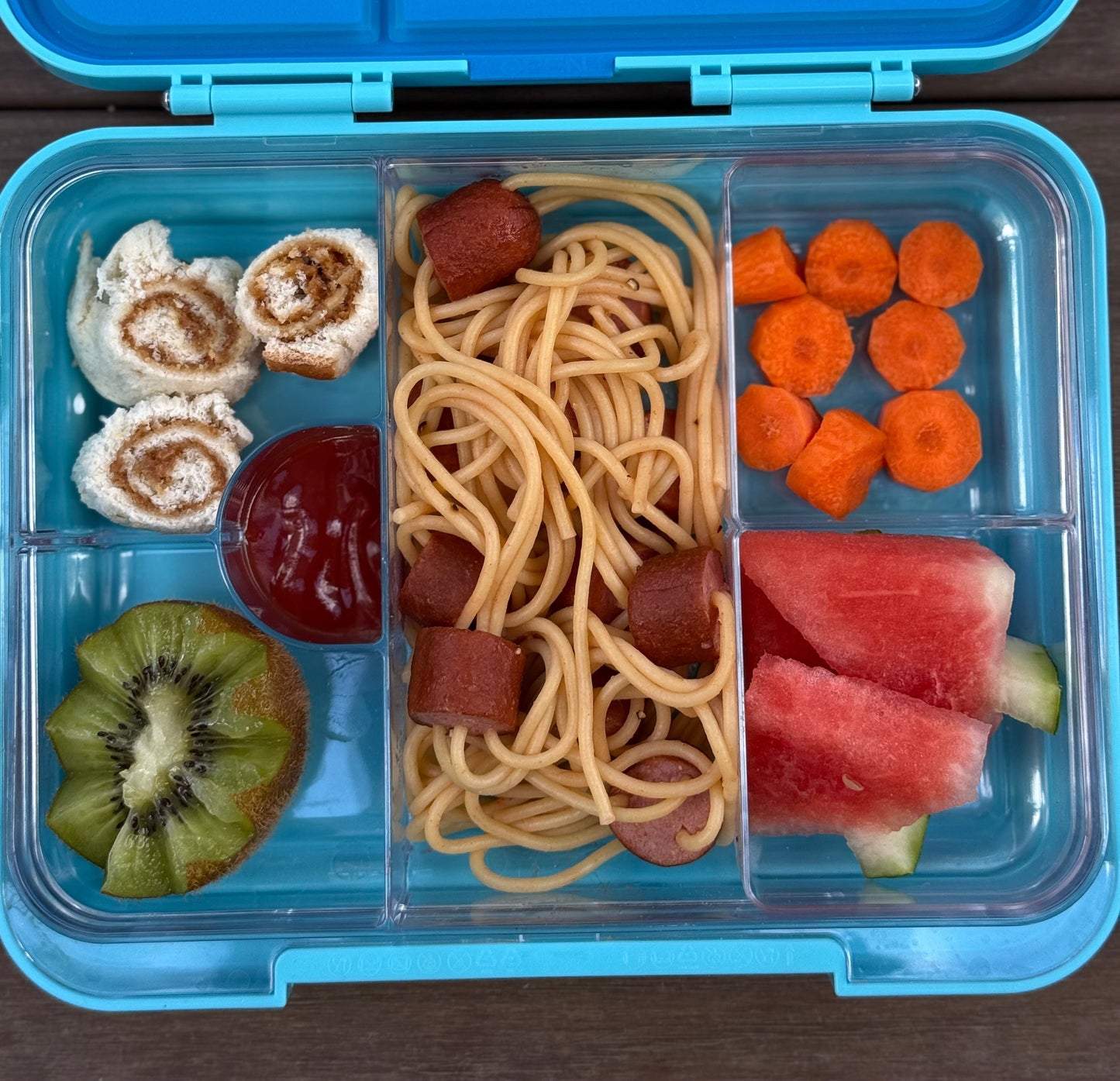 Space Theme BPA-Free Blue Large Bento Lunch box