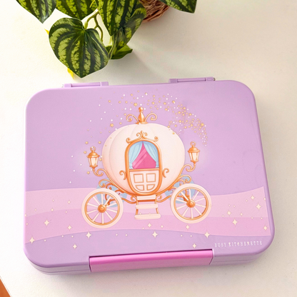 Princess Carriage BPA-Free Purple Large Bento Lunch box