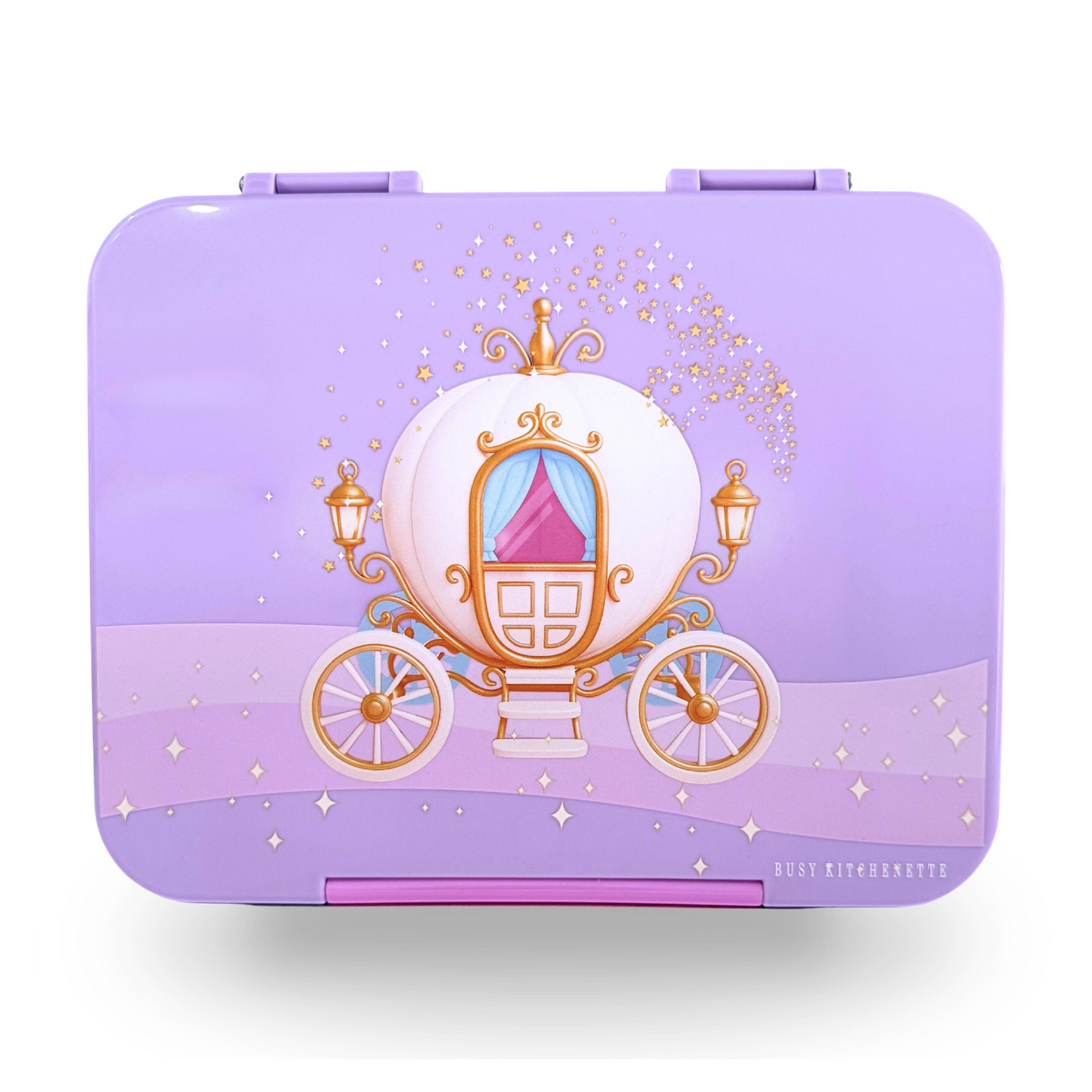 Princess Carriage BPA-Free Purple Large Bento Lunch box