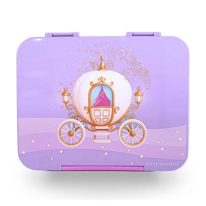 Princess Carriage BPA-Free Purple Large Bento Lunch box