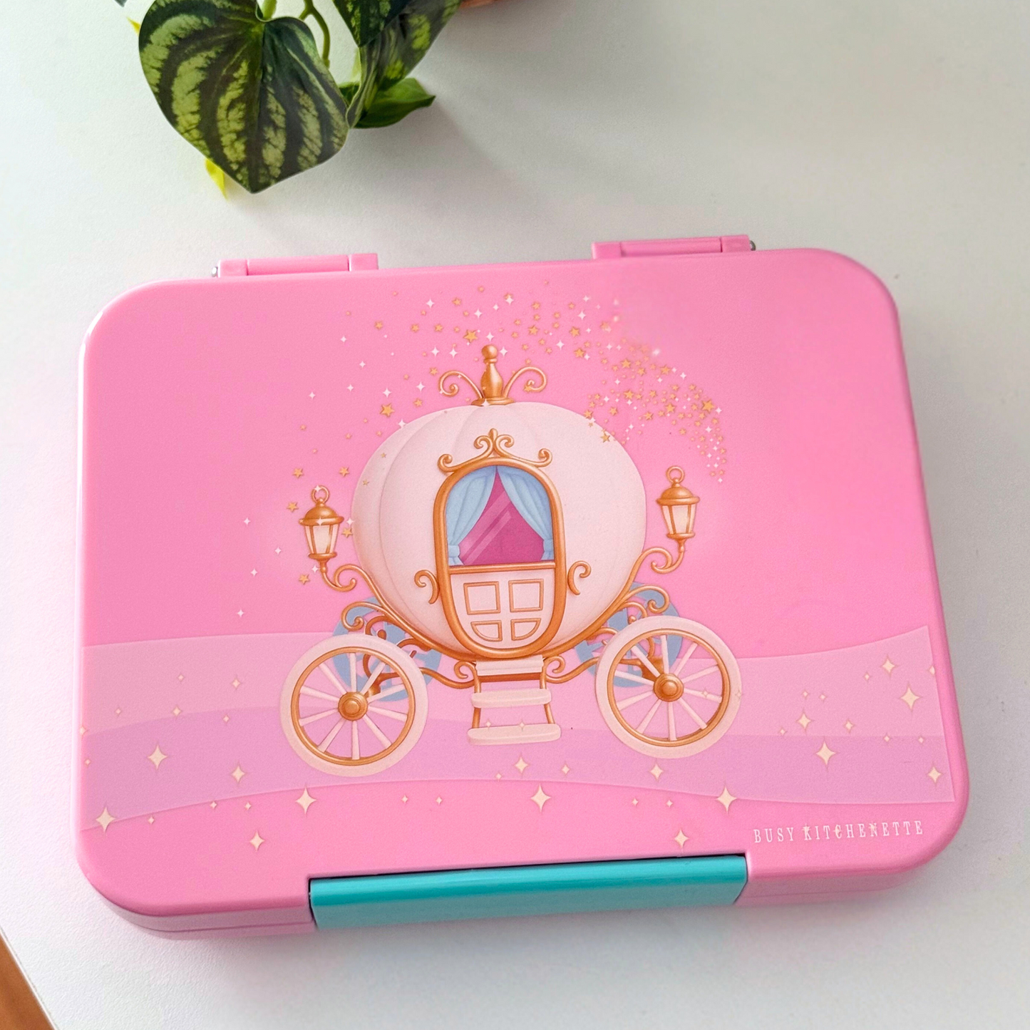 Princess Carriage BPA-Free Pink Large Bento Lunch box